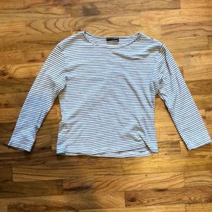 Brandy Melville striped 3 quarter sleeve top
